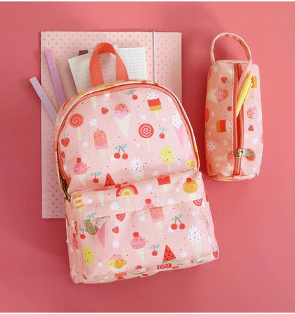 A Little Lovely Company Back to school set - Rugzak/Drinkfles/4 Snackdozen/Bentobox - IJsjes