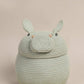 Lorena Canals Storage basket Henry the Hippo - 32x30cm