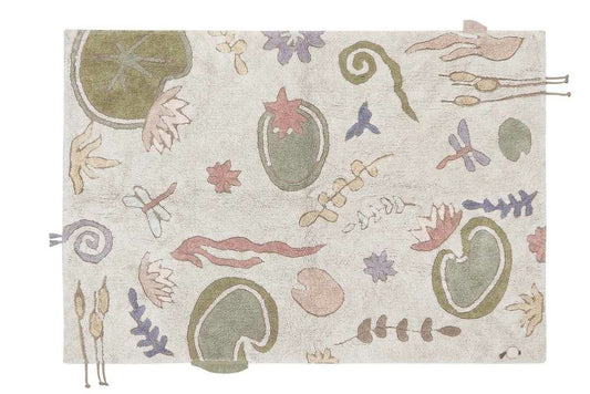 Lorena Canals Washable cotton rug - Botanic Fantasy - 140x200cm 