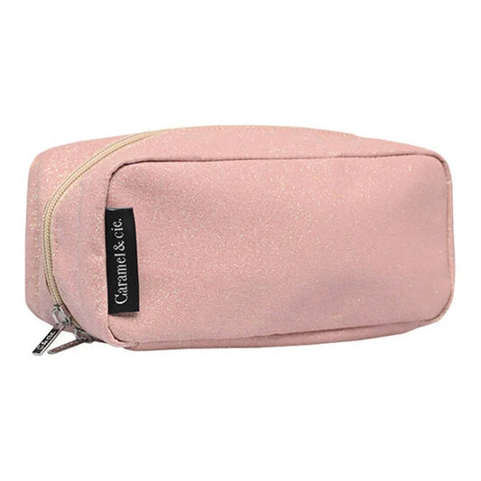 Caramel &amp; Cie Large Pencil Case Paillettes Corail