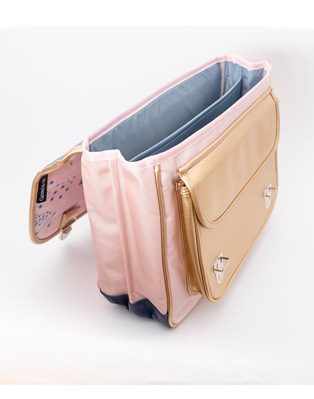 Caramel &amp; Cie Cartable/Cartable Constellation - Rose