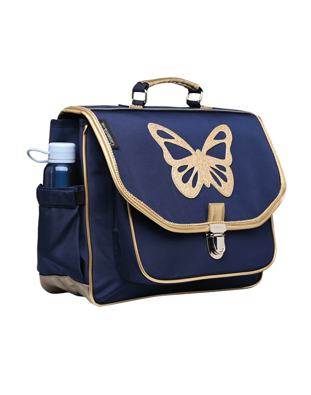 Caramel &amp; Cie Bookbag/Schoolbag Butterfly - Blue