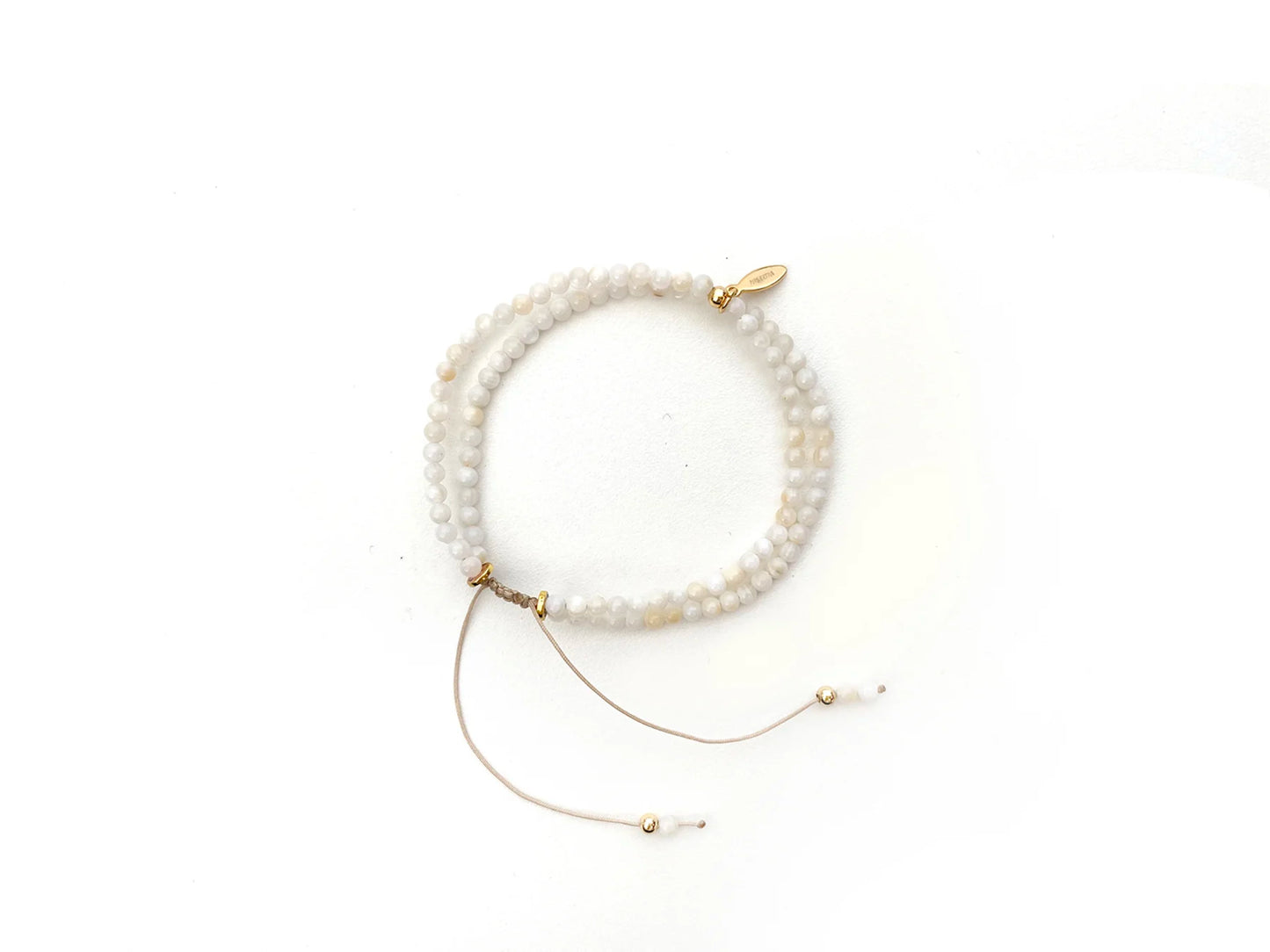 Ensemble bracelet Mme Ertha - Collection Moi &amp; Maman - Coquillage Clair