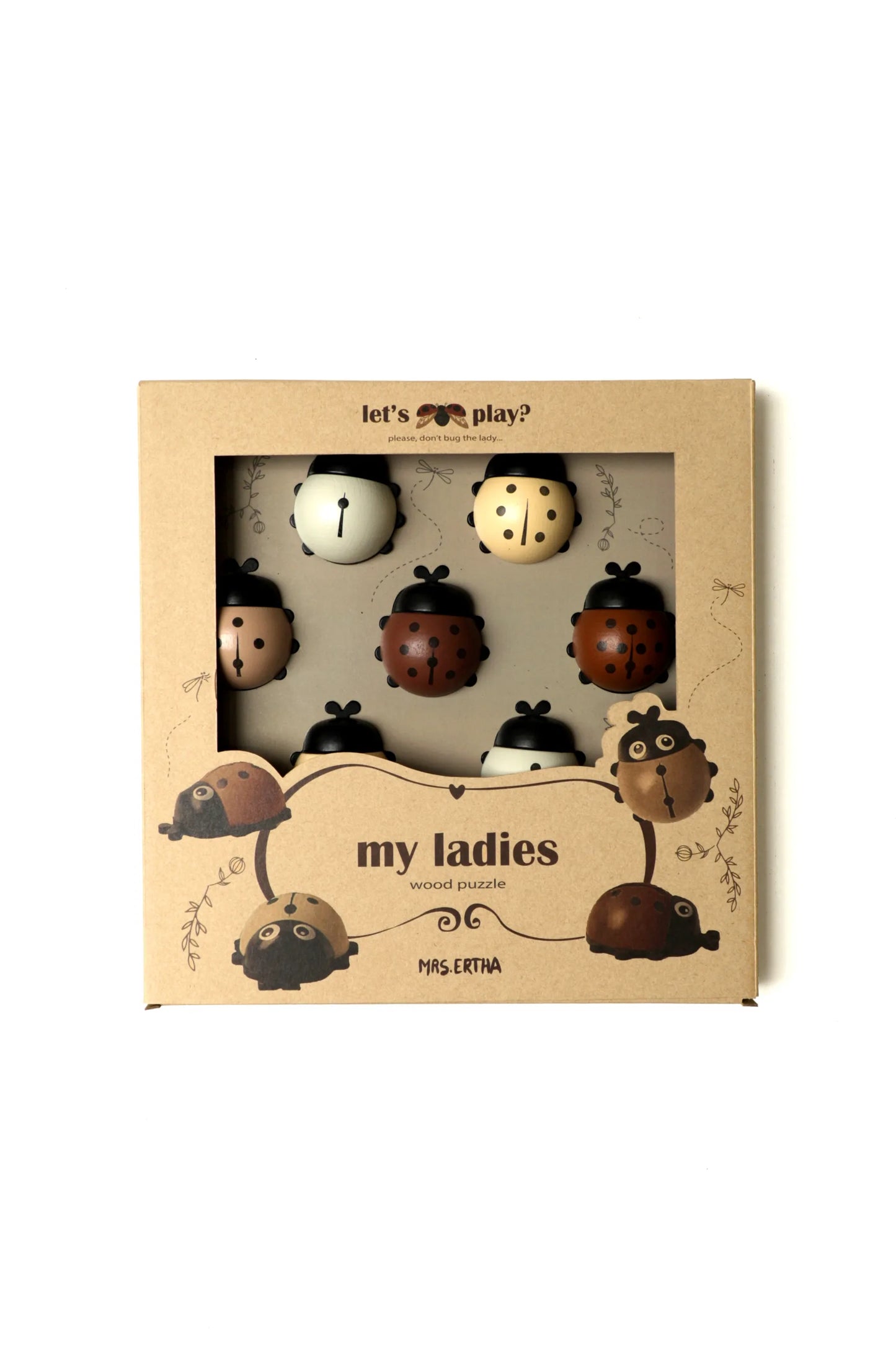 Mrs Ertha My Ladies 30x30x4cm - Lieveheersbeestjes puzzel - Multi