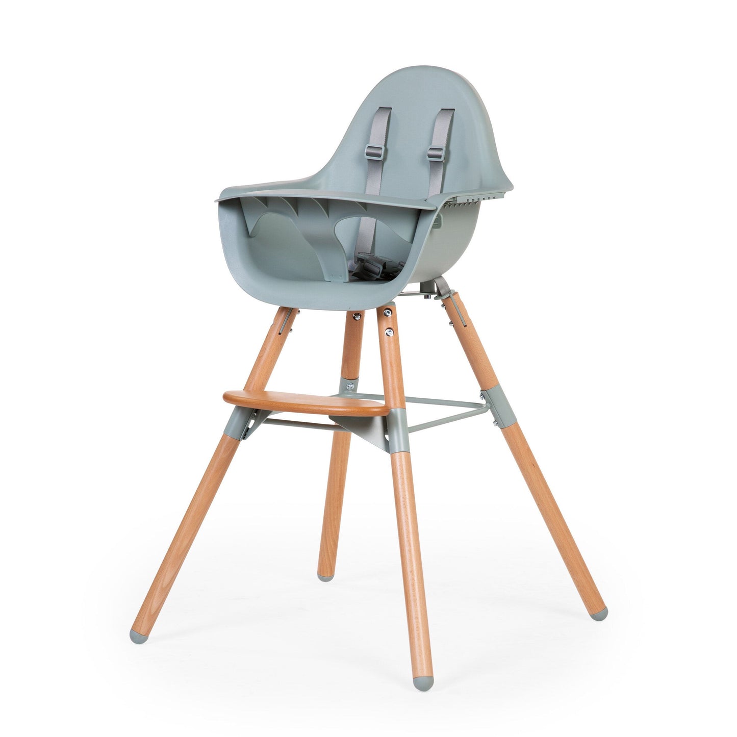 Childhome 2-in-1 High Chair - 2 Height Positions - 6 Months to 6 Years - Mint Green