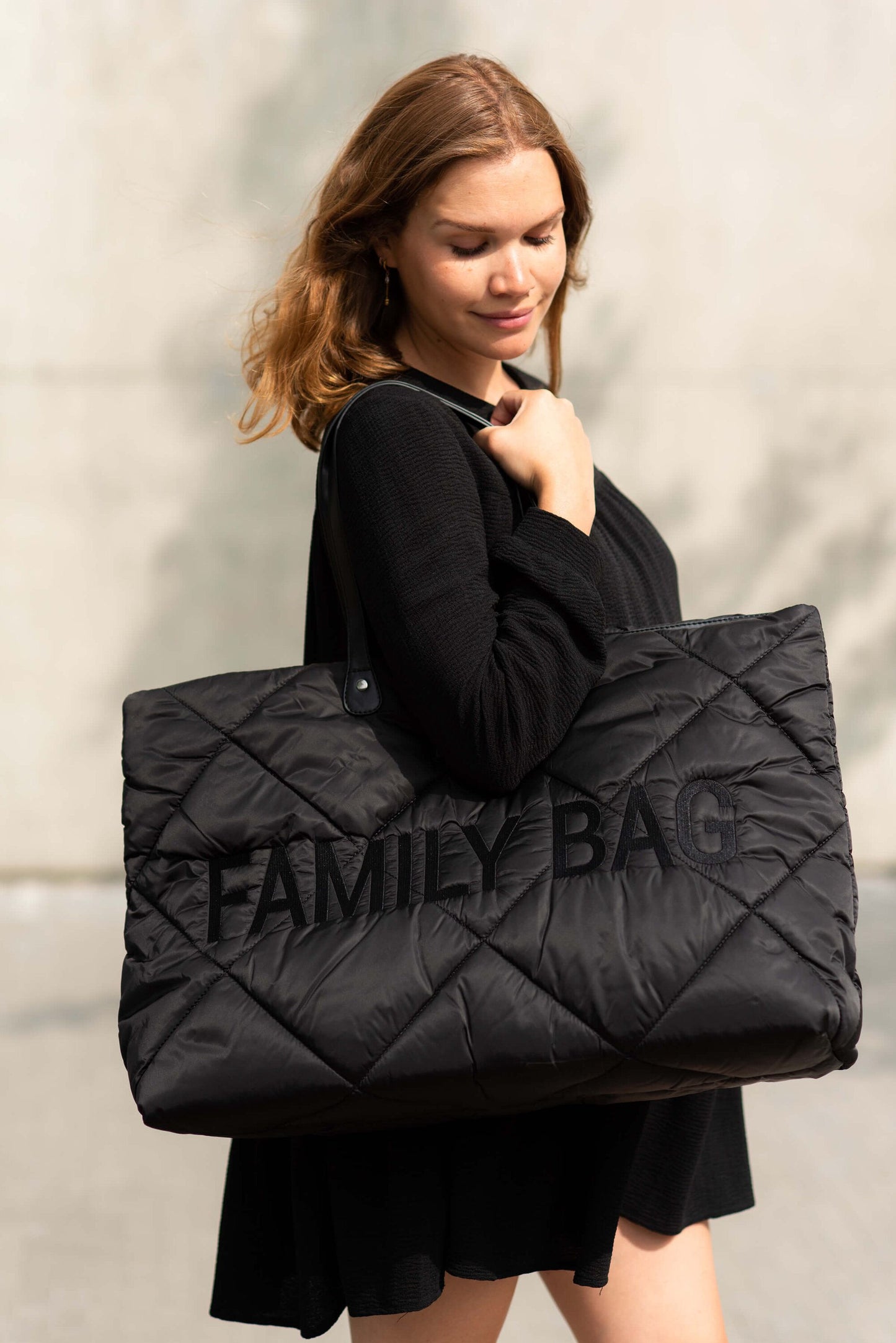 Sac de chambre d'enfant rembourré Childhome Family Bag - Noir