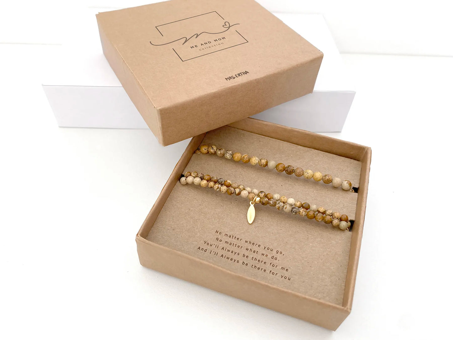 Ensemble de bracelets Mme Ertha - Collection Moi et Maman - Picture Jasper