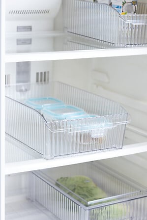 5Five Opbergbakje met wieltjes voor koelkast L - 23x37x11cm - Transparant