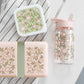 A Little Lovely Company Back to school set - Rugzak/Drinkfles/4 Snackdozen/Lunchbox - Bloesems Roze