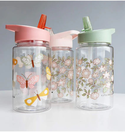 A Little Lovely Company Back to school set - Drinking bottle / 4 Snack boxes / Lunch box - Savanne