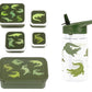 A Little Lovely Company Back to school set - Drinking bottle / 4 Snack boxes / Lunch box - Crocodiles