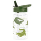 A Little Lovely Company Back to school set - Drinking bottle / 4 Snack boxes / Lunch box - Crocodiles