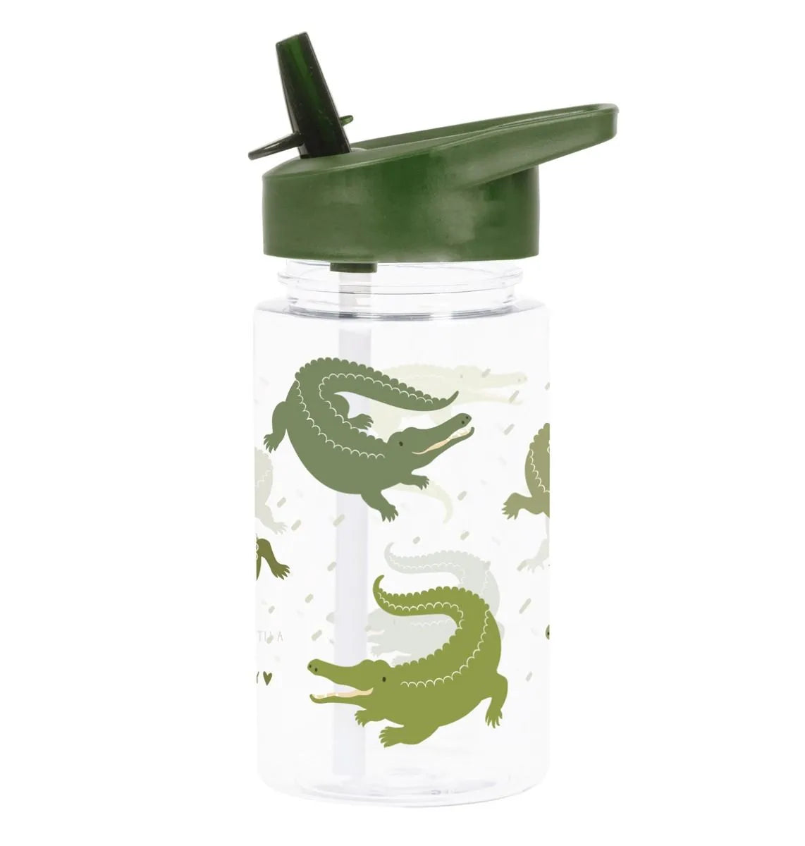 A Little Lovely Company Back to school set - Drinking bottle / 4 Snack boxes / Lunch box - Crocodiles