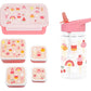 A Little Lovely Company Set rentrée scolaire - Gourde / 4 Snack boxes / Lunch box - Glace