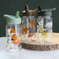 A Little Lovely Company Back to school set - Drinking bottle / 4 Snack boxes / Lunch box - Savanne