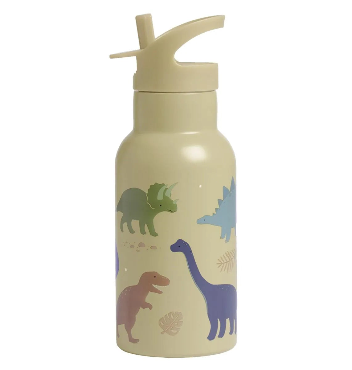 A Little Lovely Company Back to school set - Drinkfles RVS/4 Snackdozen/Bento box - Dinosaurussen