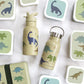 A Little Lovely Company Back to school set - Rugzak/Drinkfles RVS/4 Snackdozen/Bentobox- Dinosaurussen