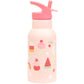 A Little Lovely Company Back to school set - Double-walled Drinking Bottle / 4 Snack Boxes / Lunch Box - Ice Cream