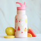 A Little Lovely Company Back to school set - Dubbelwandige Drinkfles / 4 Snackdozen / Lunchbox - Ijsjes