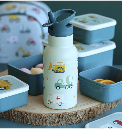 A Little Lovely Company Back to School - Drinking bottle - Vehicles