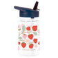 A Little Lovely Company Back to school set - Drinkfles / 4 Snackdozen / Lunchbox - Aardbeien