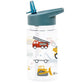 Back to school set - Drinking bottle / 4 Snack boxes / Lunch box - Vehicles - A Little lovely company