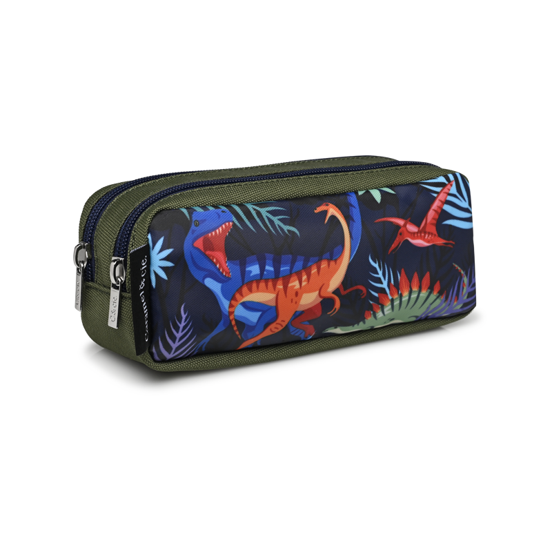 Caramel &amp; Cie Trousse Jurassic - Vert 