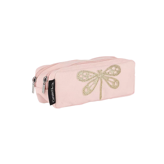 Caramel &amp; Cie Trousse Libellule Rose - Rose 