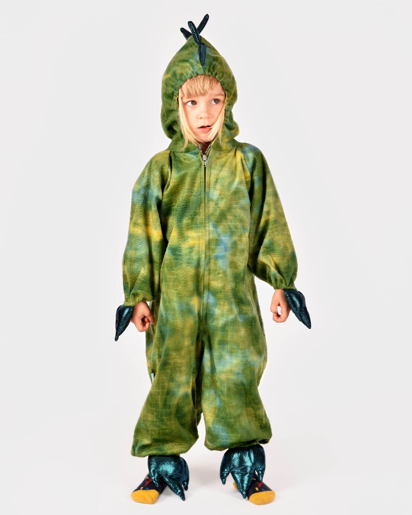 Den Goda Fen Dinosaur Dress Up Clothing - Costume - 3-4 ans - Vert