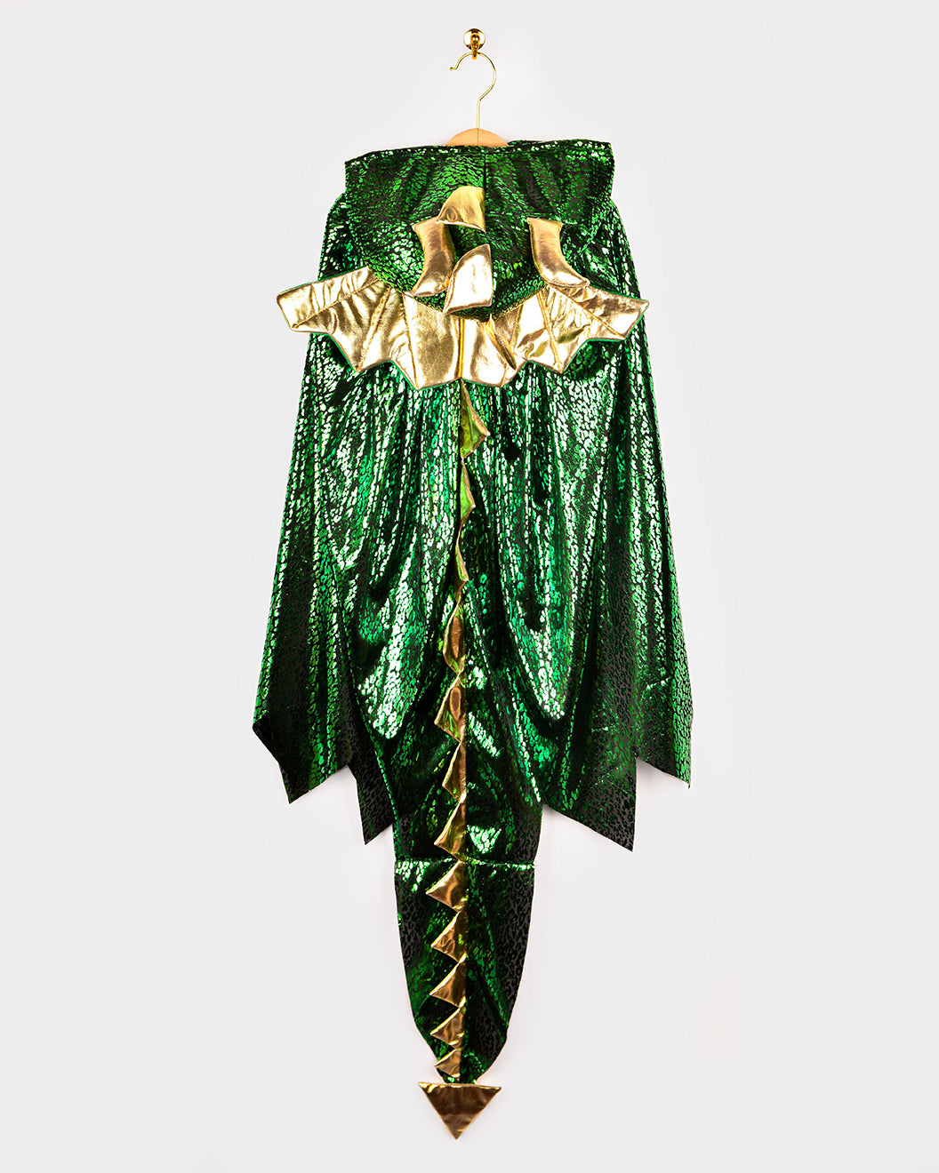 Den Goda Fen Vêtements de déguisement Dragon - Cape avec capuche et ailes - 104-128 cm - 3-8 ans - Vert