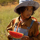 Sticky Lemon Sun hat - Summer Children's Hat - 54 CM - Bucket Hat - Sun Hat - Blooming purple + soil green