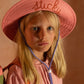 Sticky Lemon Sun hat - Summer Children's Hat - 54 CM - Bucket Hat - Sun Hat - Pink flower + willow brown