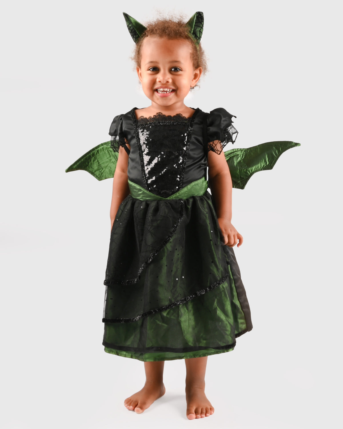 Den Goda Fen Vêtements de déguisement Belle - Robe avec gants - 110-116cm - 4-6 ans - Jaune