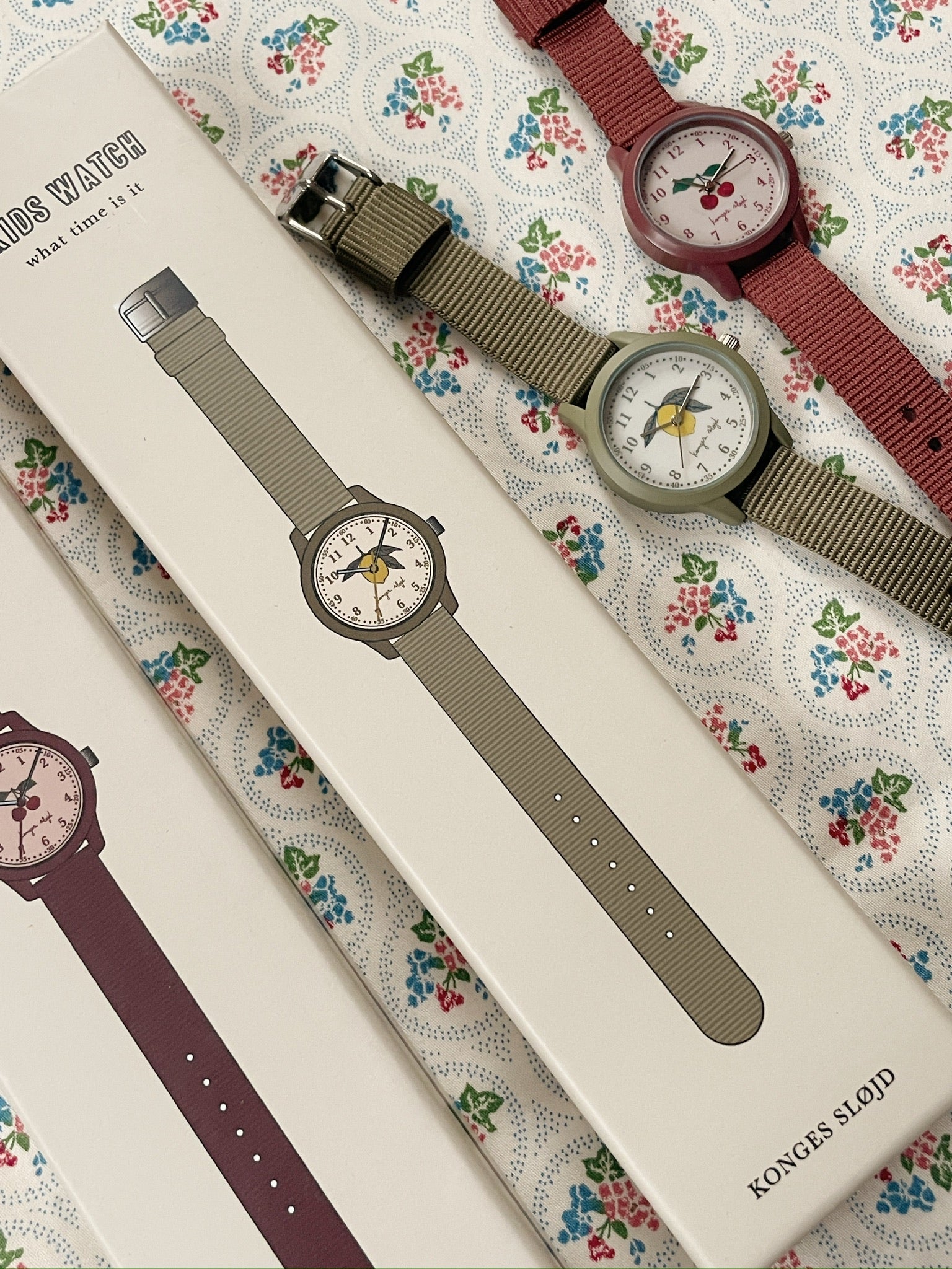 Konges Sløjd Kids Horloge - Geschikt vanaf 3 jaar - Lemon