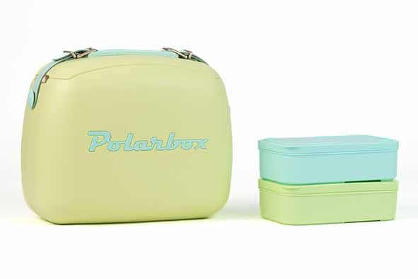Polarbox Coolerbag 6L met 2 Lunchboxen - 34x19x26cm - Limoengroen