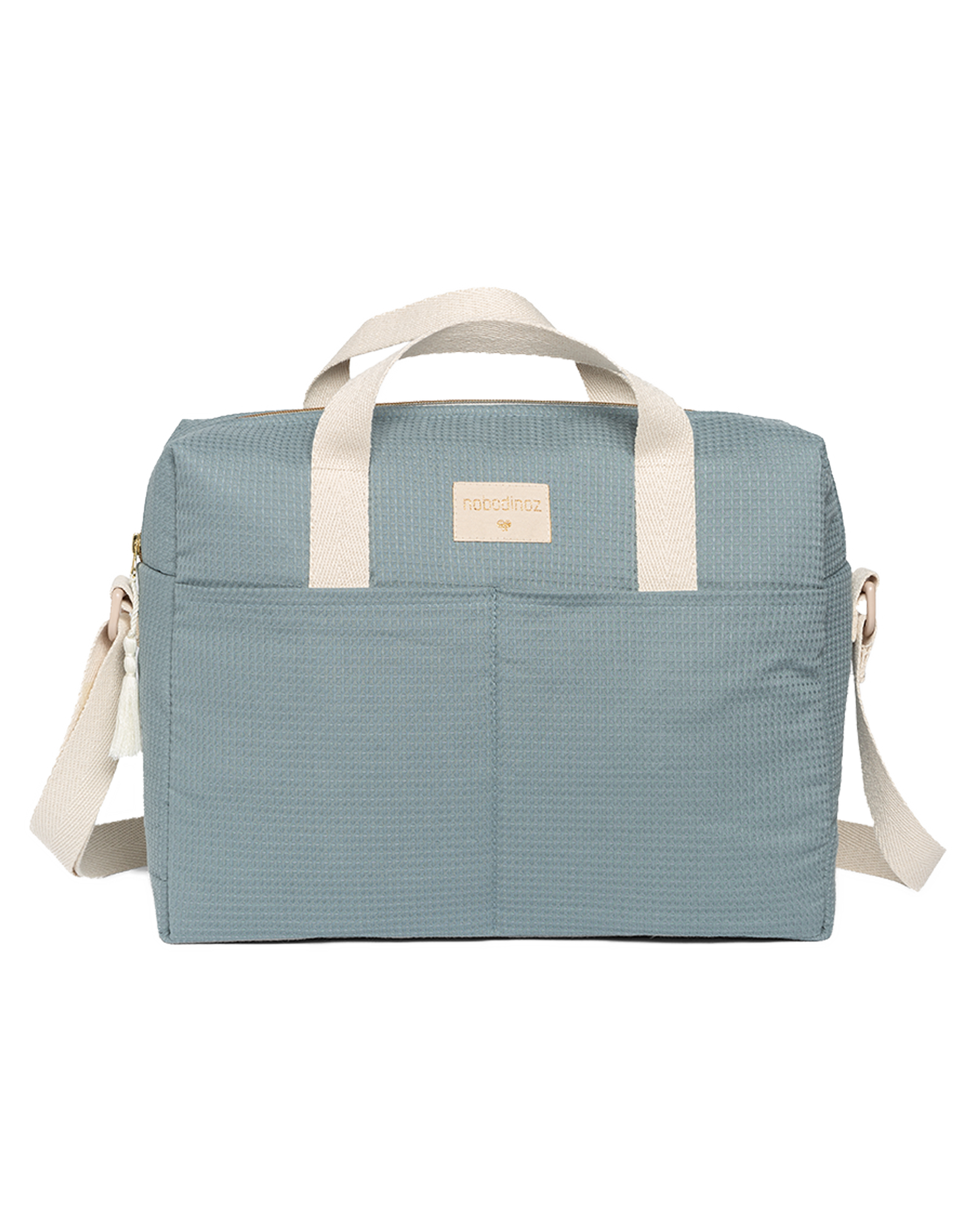 Nobodinoz Gala Sac à langer imperméable 35x27x14cm - Bleu Pierre