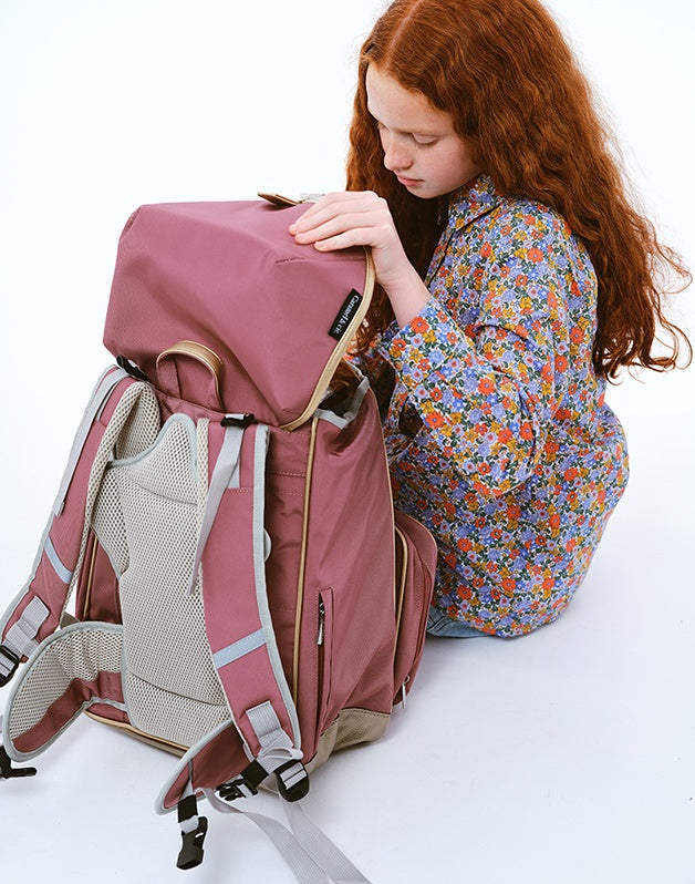 Sac à dos ergonomique Caramel &amp; Cie - Arc-en-ciel Etoile - Rose