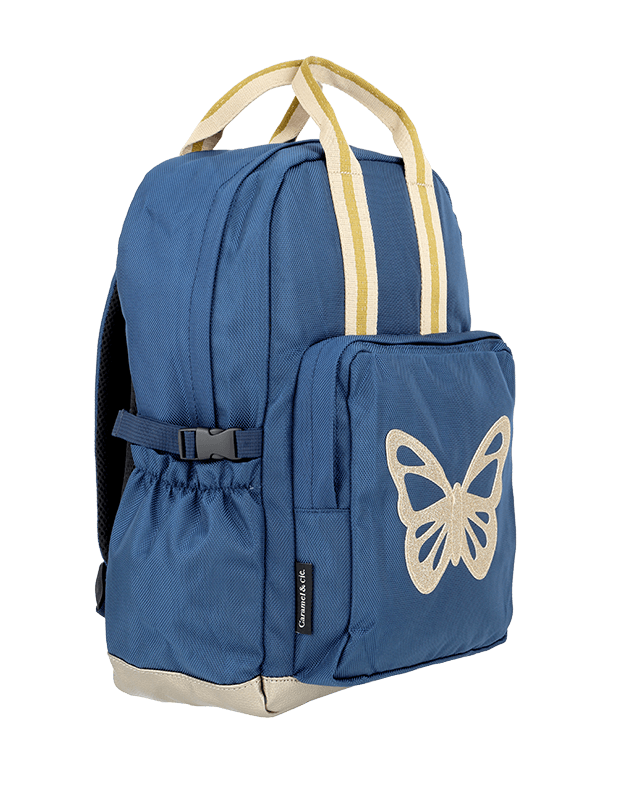 Caramel &amp; Cie Backpack Middle - Butterfly blue