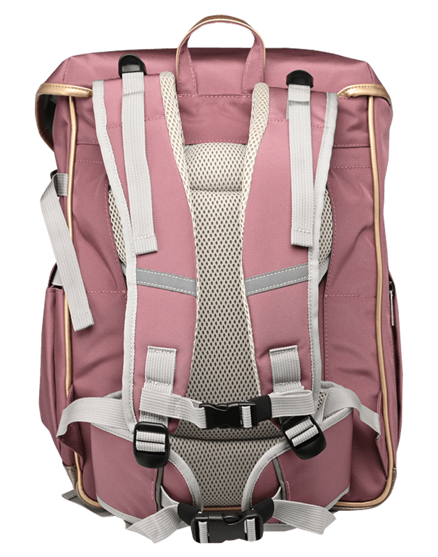 Caramel Cie Ergonomic Backpack Arc en ciel Etoile Pink BEAU by Bo