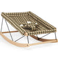 Nobodinoz Growing green transat / rocking chair - Carreaux verts