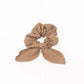 Mrs Ertha Scrunchies met strik - Taupe