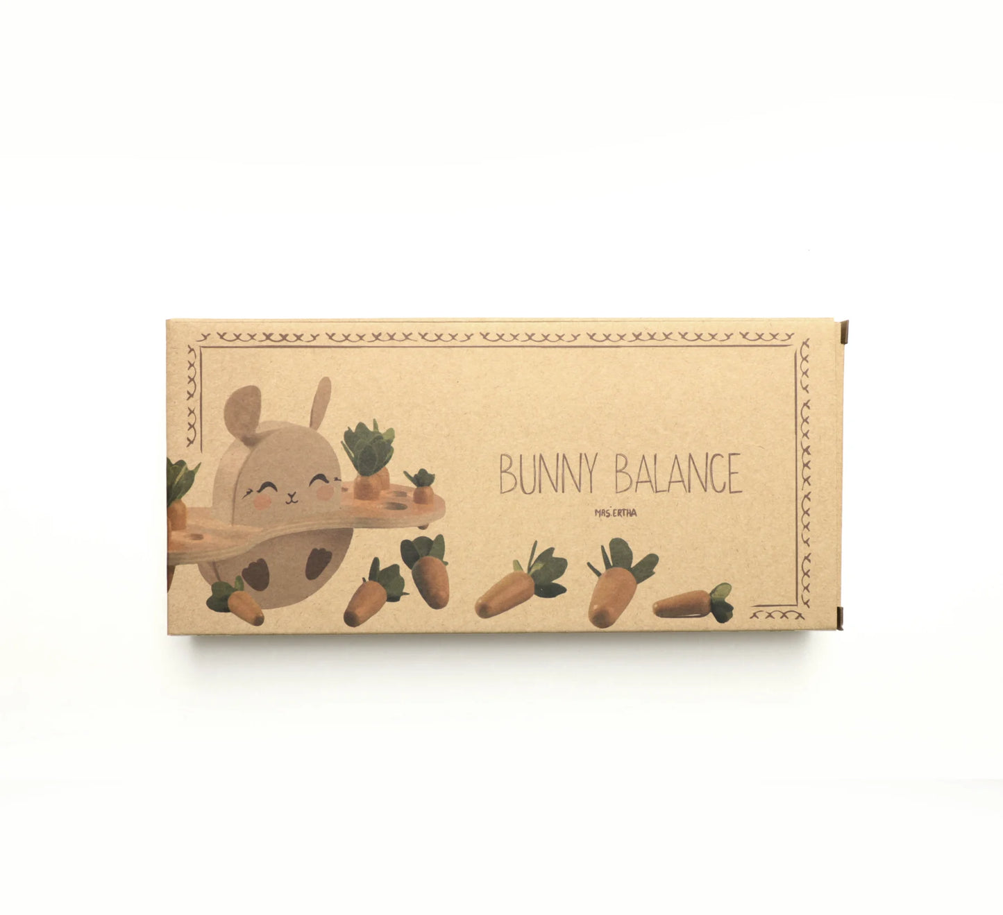 Mrs Ertha Bunny Balance 29x10x24cm - Balansset konijntje - Multi