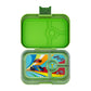 Yumbox Panino Bentobox 4 vakken - 22x15x5cm - Matcha Green/Race Cars Tray