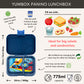 Yumbox Panino Bentobox 4 vakken - 22x15x5cm - Monte Carlo Blue/Race Cars Tray