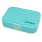 Yumbox Panino Bentobox 4 vakken - 22x15x5cm - Misty Aqua/Rainbow Tray