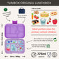 Yumbox Original Bentobox 6 vakken - 22x15x5cm - Lulu Purple/Paris Tray