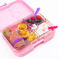 Yumbox Panino Bentobox 4 vakken - 22x15x5cm - Fifi Pink/Paris je t'aime Tray