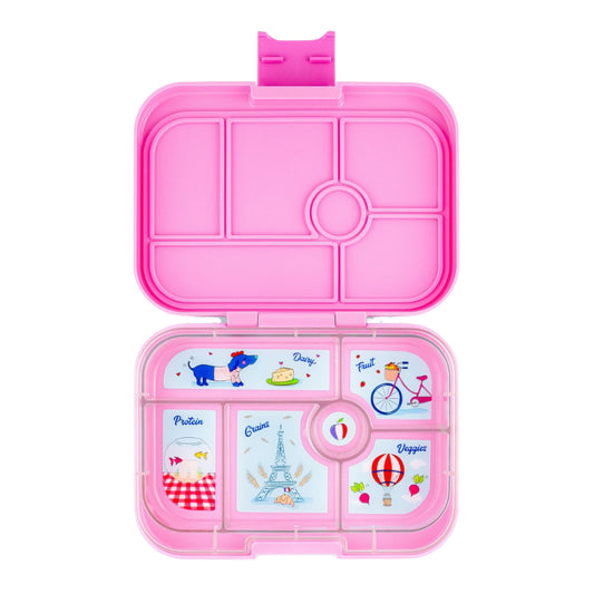 Yumbox Original Bentobox 6 vakken - 22x15x5cm - Fifi Pink/Paris Tray