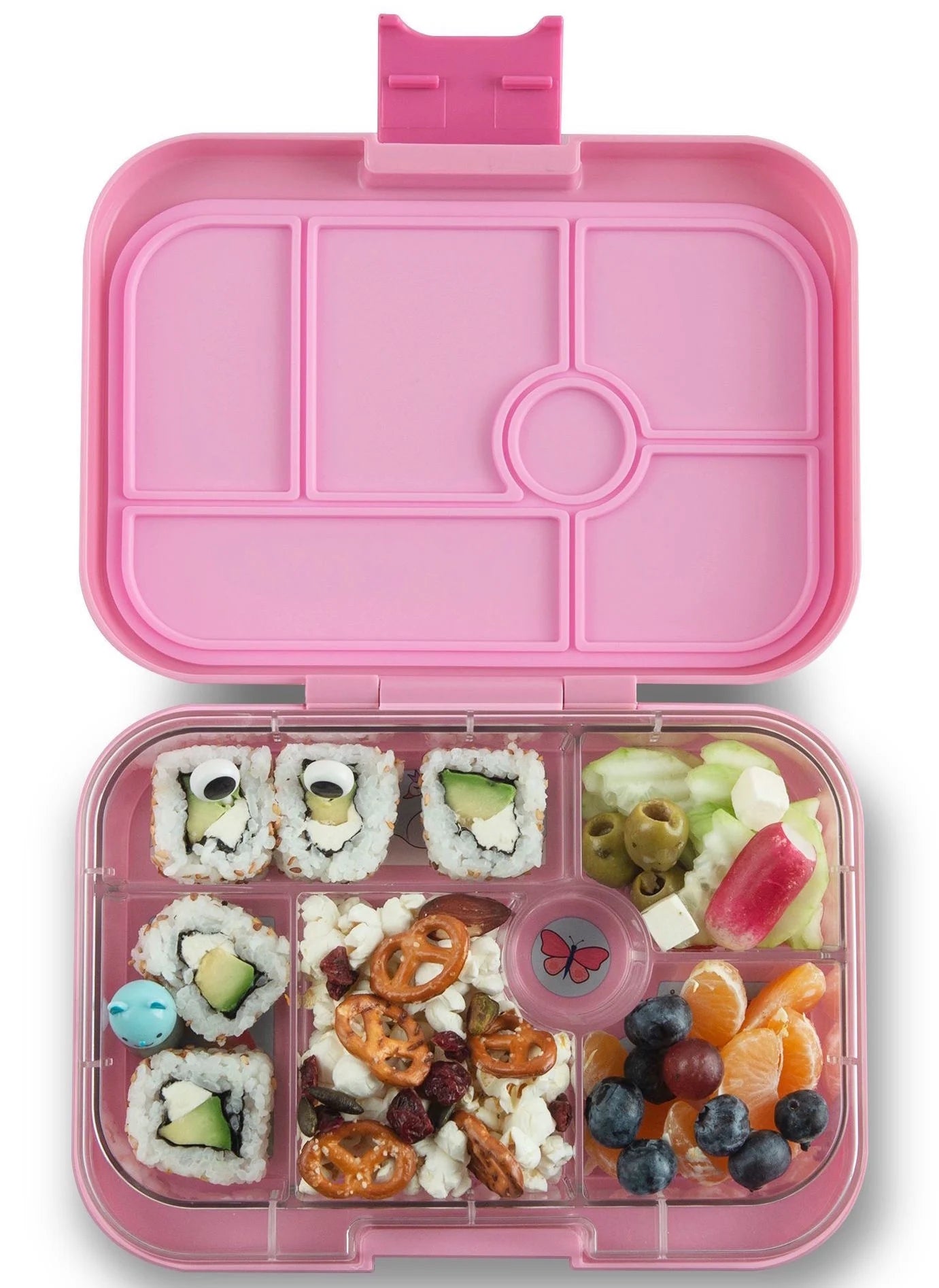 Yumbox Original Bentobox 6 vakken - 22x15x5cm - Fifi Pink/Paris Tray