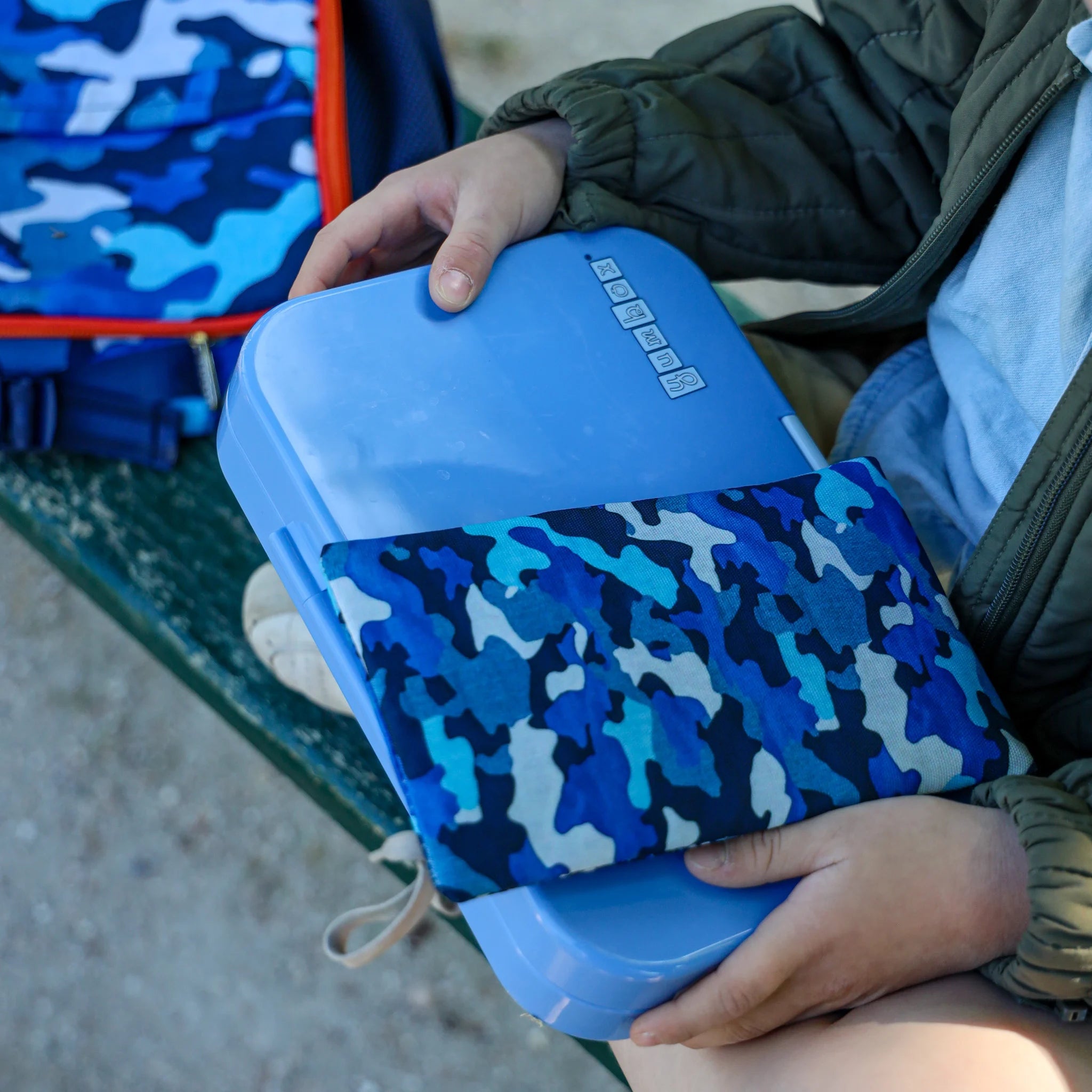 Yumbox Gel Ice Packs/Koelelementen - Set van 2 stuks - 18x10x0,6cm - Haai & Camo